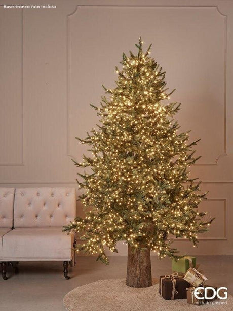 EDG Enzo De Gasperi Weihnachtsbaum Kiefer Luxury H 180 Cm D 136 Cm mit 3.000 Led Grün
