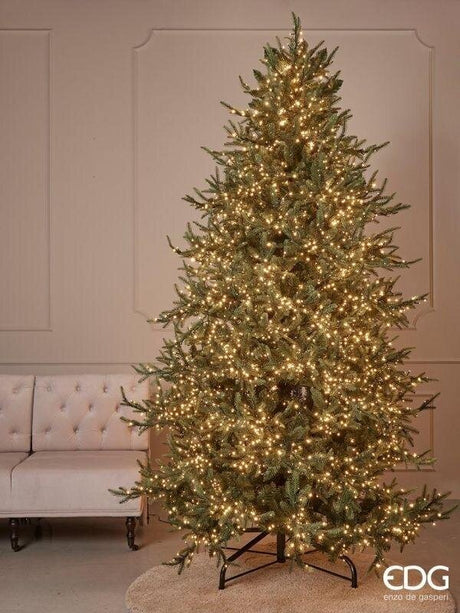 EDG Enzo De Gasperi Weihnachtsbaum Pinie Luxury H 240 Cm D 152 Cm mit 5.000 LED Grün