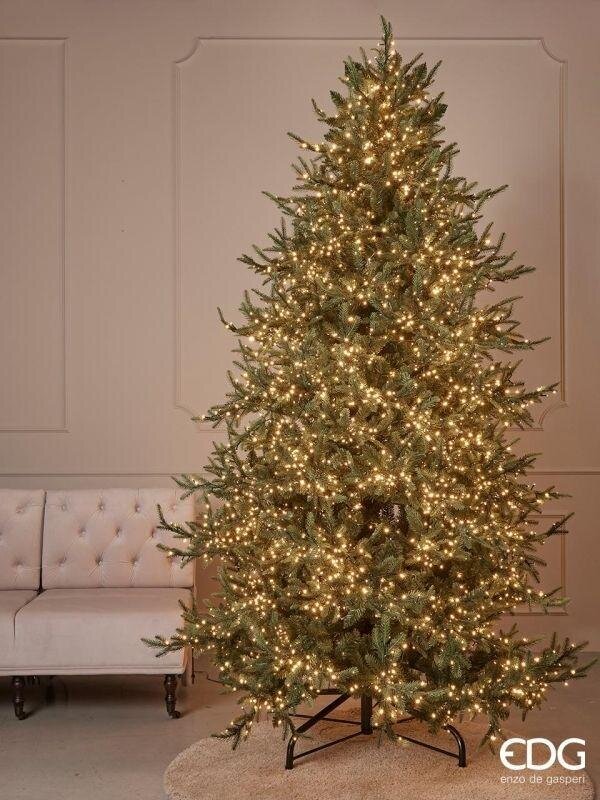 EDG Enzo De Gasperi Weihnachtsbaum Pinie Luxury H 240 Cm D 152 Cm mit 5.000 LED Grün