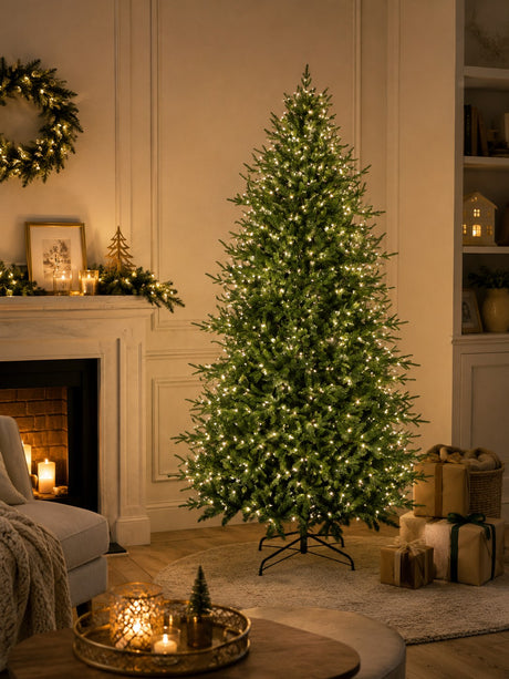 EDG Enzo De Gasperi Weihnachtsbaum Kiefer Luxury H 270 cm D 163 cm mit 6.000 LED Grün