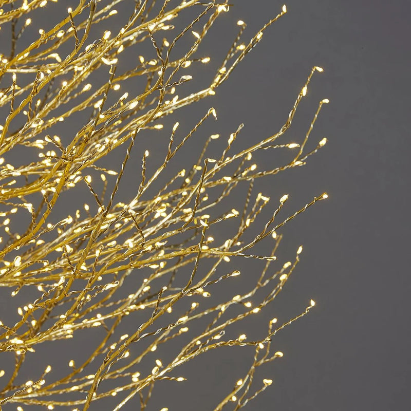 EDG Enzo De Gasperi Faggio Natale con Base 2.000 Led H 180 Cm D 90 Cm Gold