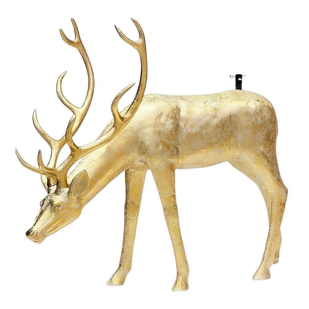 EDG Enzo De Gasperi Basis für Weihnachtsbaum Hirsch für Fichte H 140 cm 162 x 53 cm Gold