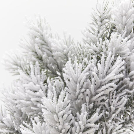 EDG Enzo De Gasperi Corona di Pino West Künstlich Verschneit Weiß Grün Ø56 cm – Weihnachtsdeko