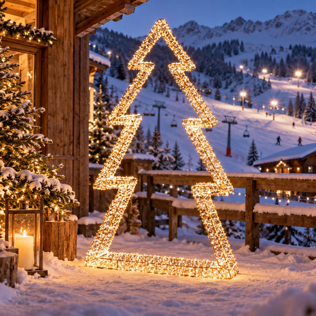 EDG Enzo De Gasperi Pino di Natale H150 cm 9600 MicroLED Ivory Warmweiß – Leuchtender Weihnachtsbaum