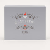 EDG Enzo De Gasperi Weihnachtskerzenhalter Weihnachtsmann Deco H 12 cm Geschenkbox Grün Pink