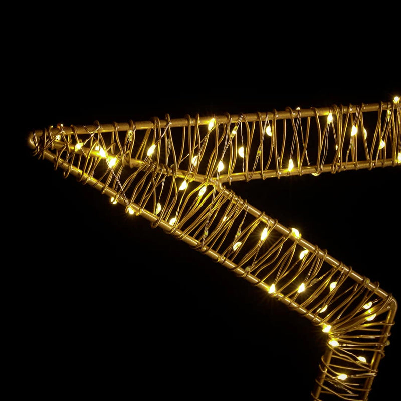 EDG Enzo De Gasperi Weihnachtsstern Microled Flat D 60 cm 250 LED Blinkend Elfenbein