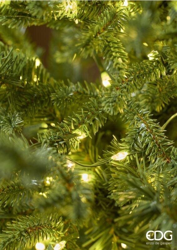EDG Enzo De Gasperi Pino Natalizio Lucciole con Vaso LED H90 cm IP44 Verde – Albero di Natale Luminoso