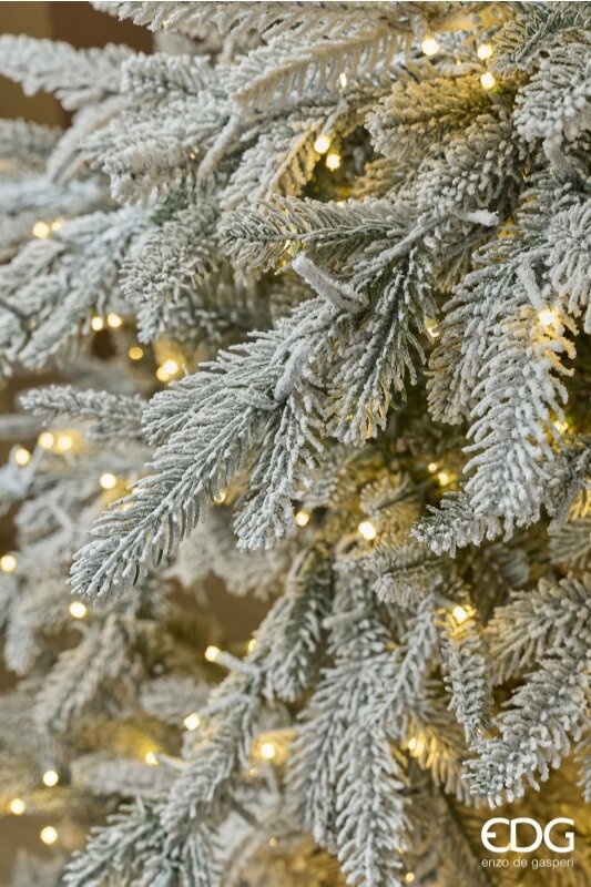 EDG Enzo De Gasperi Pino Cortina Innevato 2500 MiniLED H210 cm IP20 – Albero di Natale Luminoso