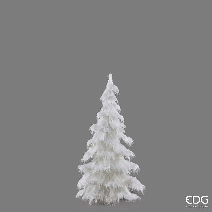 EDG Enzo De Gasperi Pino Furry Weiß H150 Ø90 cm – Weißer Weihnachtsbaum