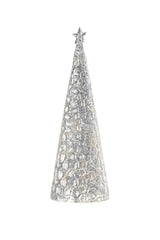 Sompex Glamor Lampada Decorativa Natale H 44 Cm Argento