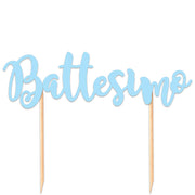 Big Party Cake Topper Italic Taufe 20 Cm Hellblau