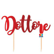 big party big party cake topper italic in carta 20 x 16 cm dottore rosso ean 8020834752786