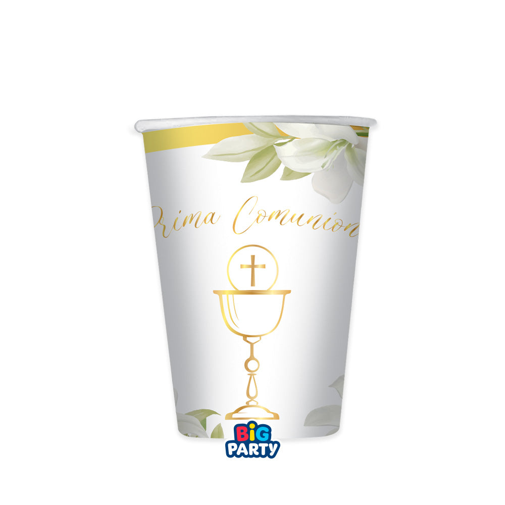big party big party bicchieri carta comunione geometric 250 cc cf 6 pz ean 8020834767407