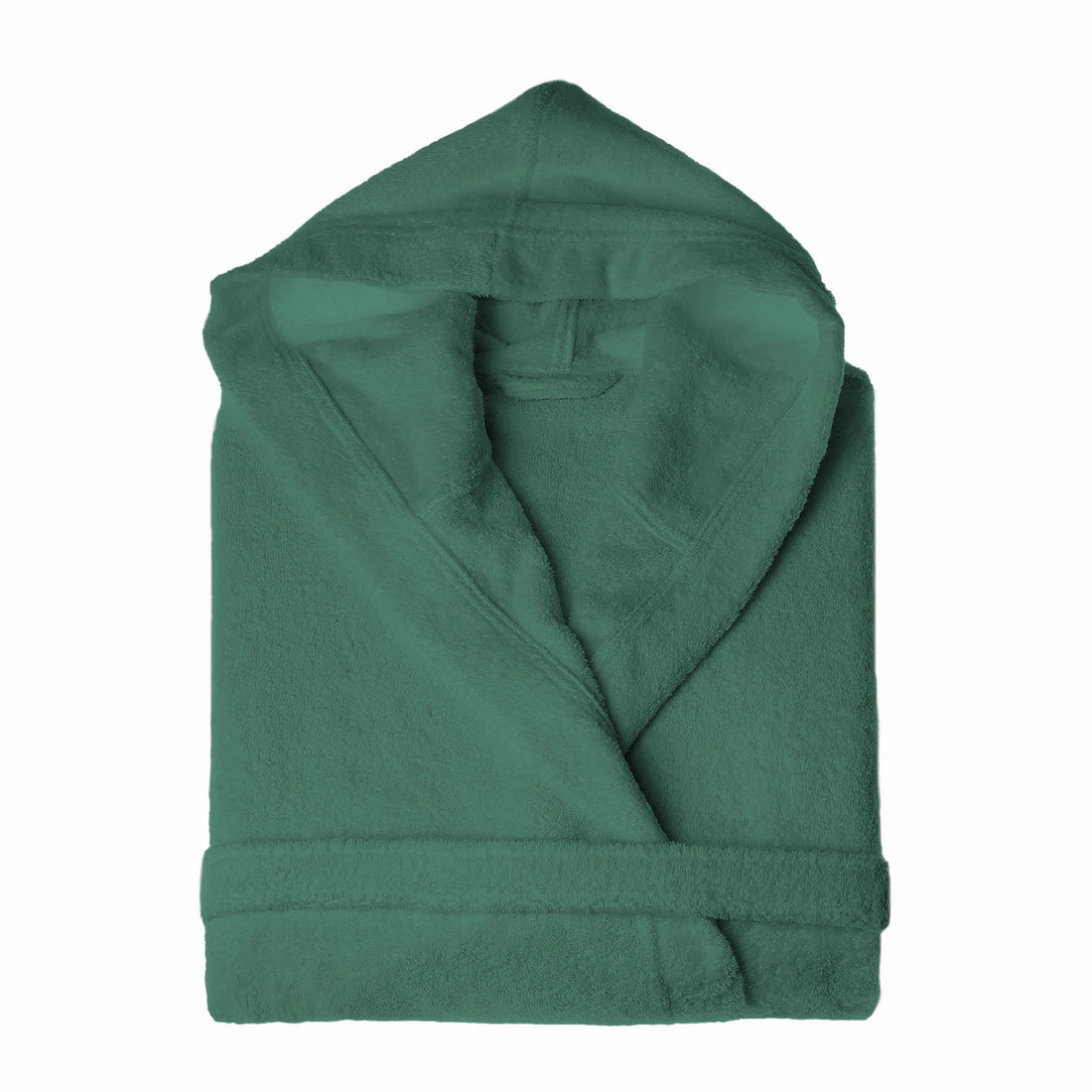 Androni Giocattoli Accappatoio Unisex Taglia L/XL Verde Scuro – Accappatoio Tinta Unita per Bagno e Doccia
