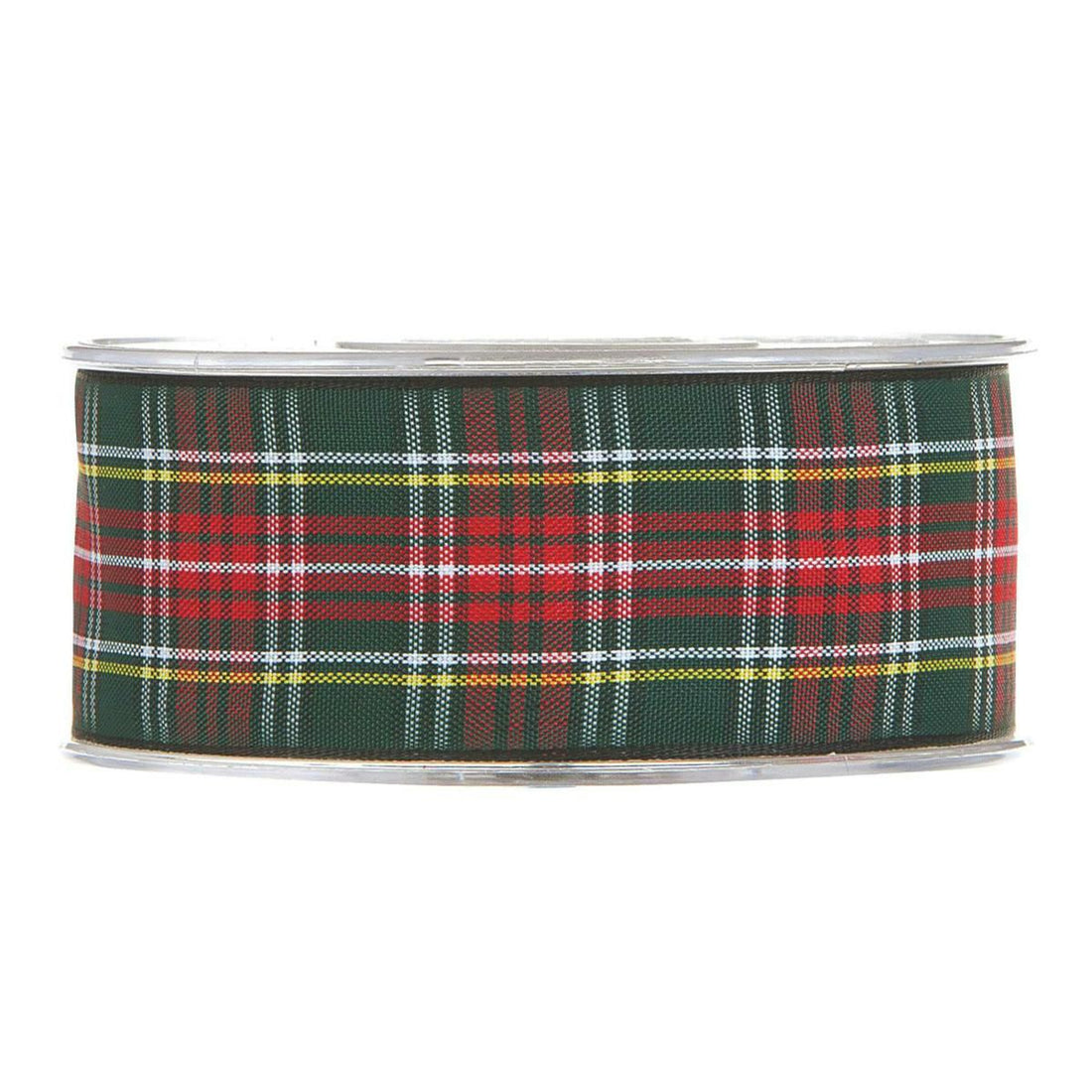 Piovaccari Weihnachtsband Tartan Grün und Rot 38 mm x 20 m – Dekoratives Schottenband für Weihnachtsbaum, Schleifen und Geschenkpakete