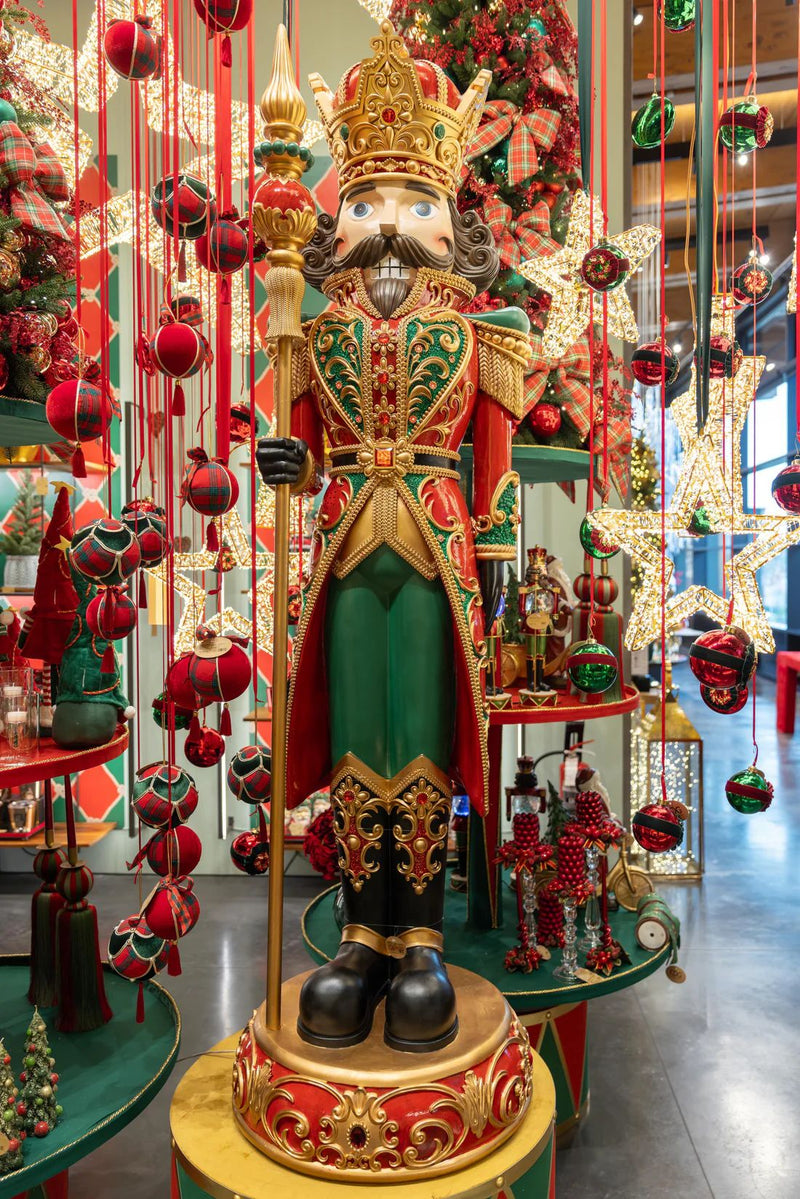 EDG Enzo De Gasperi Weihnachtsdekoration Soldat Imperial Gigant H 245 Cm D 70 Cm Musik + Led AUSSTELLUNGSSTÜCK, NUR VOR ORT ABHOLUNG