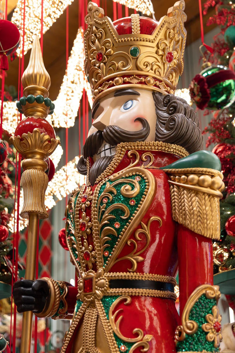 EDG Enzo De Gasperi Weihnachtsdekoration Soldat Imperial Gigant H 245 Cm D 70 Cm Musik + Led AUSSTELLUNGSSTÜCK, NUR VOR ORT ABHOLUNG