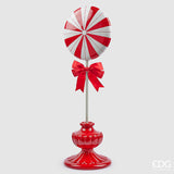 EDG Enzo De Gasperi Weihnachtsdekoration Bonbon Topiary H 71 Cm L 23 Cm L 26 Cm Weiß Rot