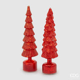 EDG_Enzo De Gasperi Decoro Natale Pino Twist H 40,5 Cm D 9 Cm Mov. Led Red 1 Pz