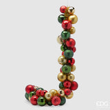 EDG Enzo De Gasperi Weihnachtsgirlande Kugelmix X 50 L 170 cm D 8 cm D 10 cm Mehrfarbig