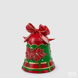 EDG Enzo De Gasperi Weihnachtsdeko Glocke MiniLed H 26 Cm D 20 Cm Grün Rot