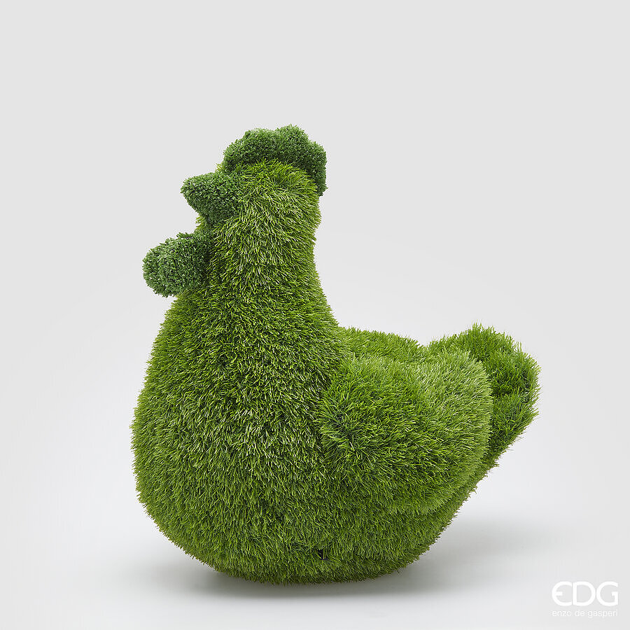 edg enzo de gasperi edg enzo de gasperi decoro erba gallina h 50 cm l 36 cm l 46 cm green ean 8059824455062