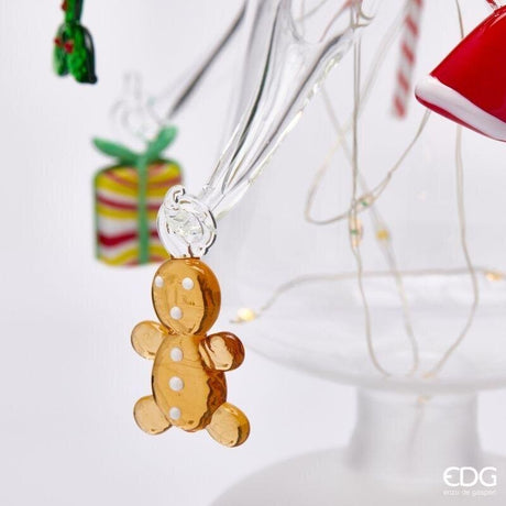 EDG Enzo De Gasperi Pino Twist Weihnachtlich mit LED-Dekorationen H45 Ø9 cm Mehrfarbig mit Bewegung und Lichtern