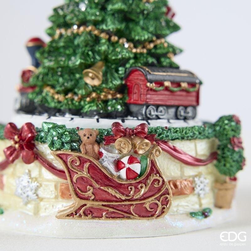 EDG Enzo De Gasperi Spieluhr Zug Kiefer H16 Weihnachten Grün Rot