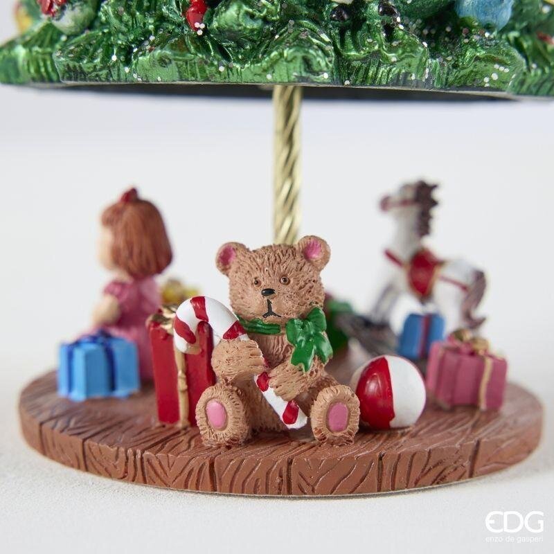 EDG Enzo De Gasperi Weihnachtsspieldose Kiefer mit Geschenken H.18 Grün