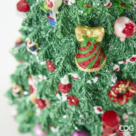 EDG Enzo De Gasperi Weihnachtskarussell Kiefer H31,5 Ø18 cm Grün – Weihnachtsdekoration