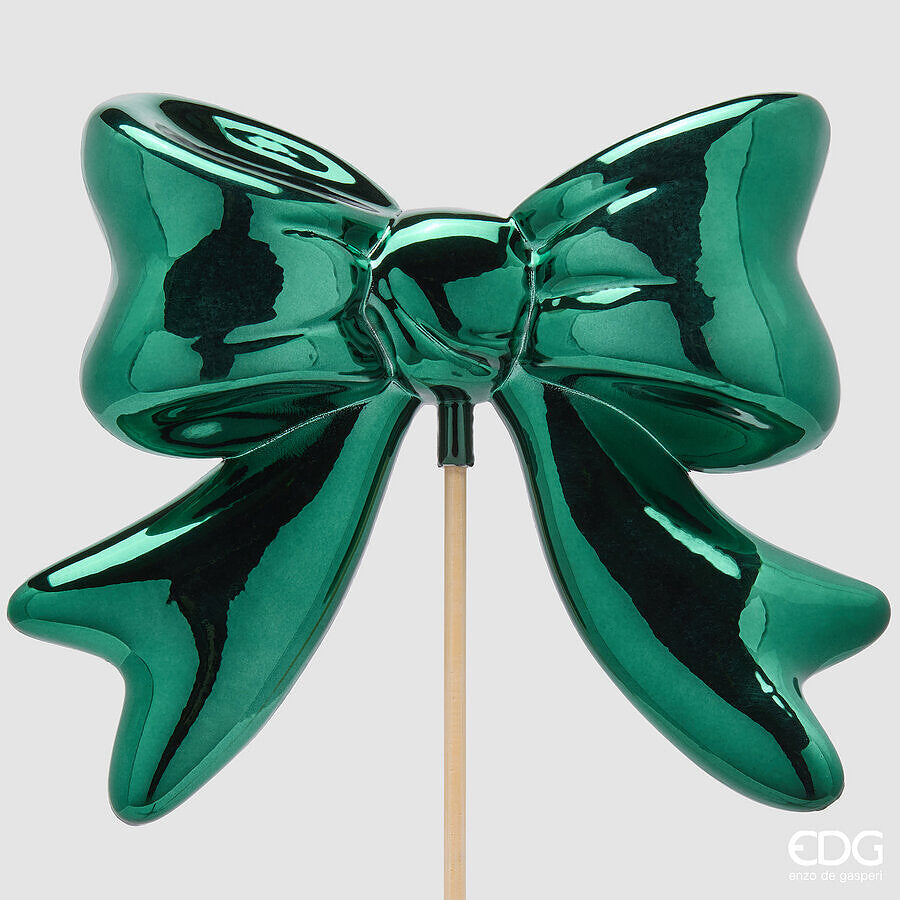 EDG Enzo De Gasperi Deko-Schleife Grün 63x23x6 cm – Weihnachtsdekoration