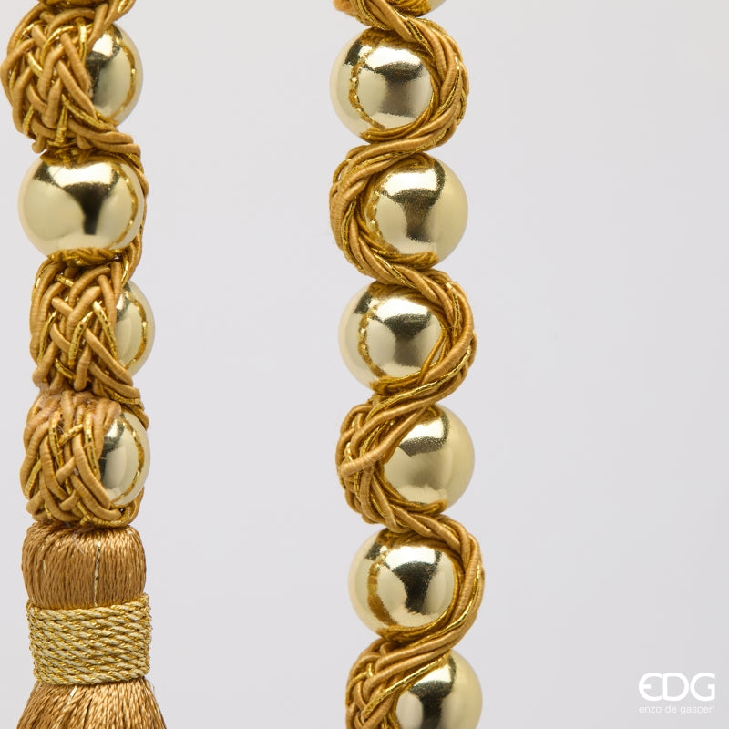 EDG Enzo De Gasperi Festone Sfere Gold L100 cm – Decorazione di Natale