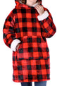 regalo italiano regalo italiano felpa natale plaid flanella sherpa ass bianco rosso 1 pz ean 8021785858657