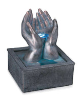 regalo italiano regalo italiano fontana elettrica poliresina 20 x 20 cm h 26 cm con 4 led ean 8021785863309