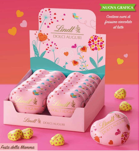 Lindt Lattine Cuore Festa della Mamma Cioccolato al Latte 69 Gr 1 Pz