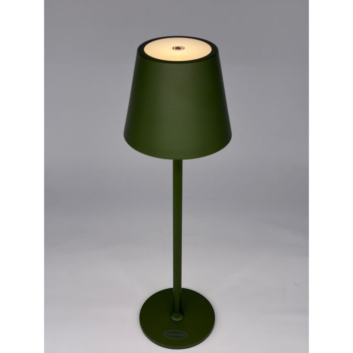 L'Arcolaio LED-Leuchte Touch Aufladbar H 38 cm 10 x 10 cm IP54 Round Pro Olive