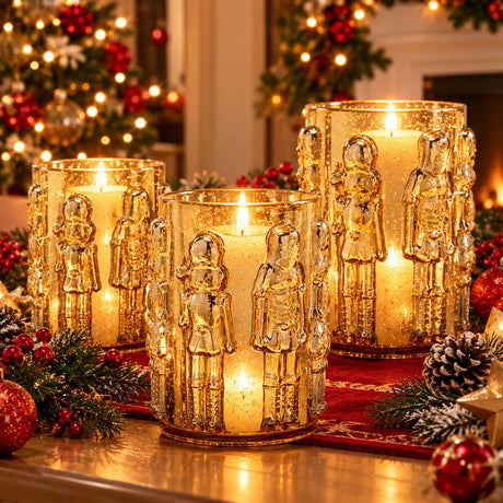 EDG Enzo De Gasperi Vase Soldatino Zylinder Gold H25 Ø15 cm – Weihnachtsdekoration