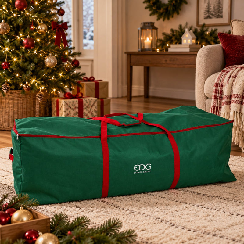 EDG Enzo De Gasperi Borsone per Albero di Natale H 50 Cm L 150 Cm L 50 Cm Verde