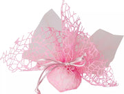 Bonbonbeutel Tüllnetz rund mit Tüll Rosa - 25 ST ANGEBOT