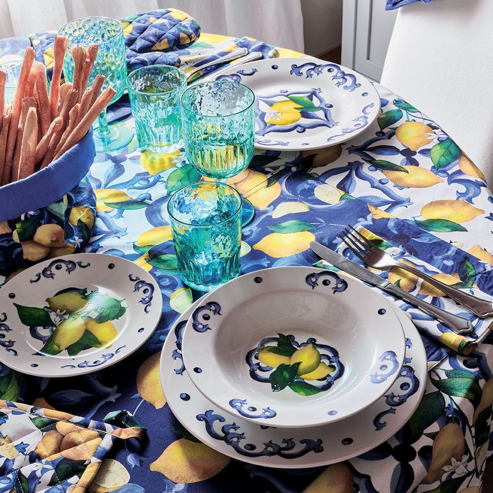 tognana tognana servizio tavola atollo citrus 18 pz porcellana blu ean 8056444316452