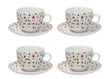 tognana tognana servizio natale 4 tazze cappuccino con piattino atollo candy bianco rosso ean 8056444339529