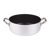 AGNELLI Flache Kasserolle mit Antihaftbeschichtung und 2 Edelstahl-Griffen Ø 36 cm