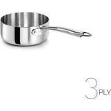 AGNELLI Flacher Topf Aluinox 3Ply mit 1 Edelstahlhenkel 20x6 Cm