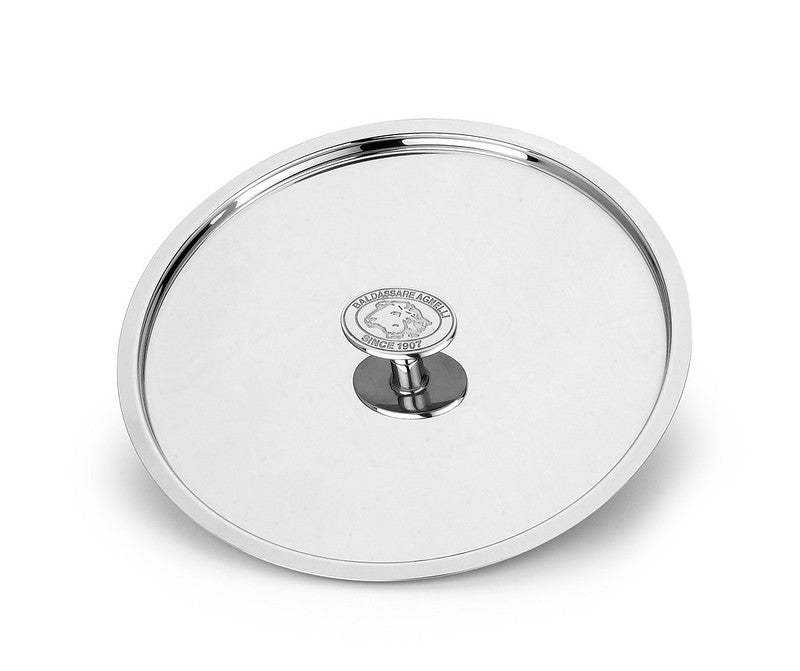 AGNELLI Deckel Aluinox 3Ply D 16 cm Edelstahl mit Knauf