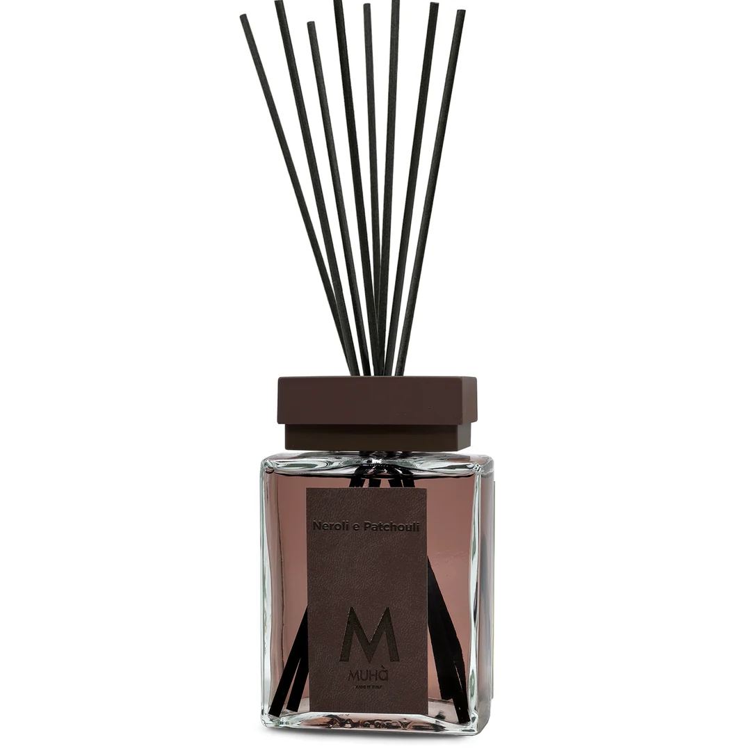 Muhà Luxe Perfume Raumdiffusor mit Neroli- und Patchouli-Stäbchen 1.000 ml