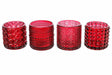 arpimex arpimex vasetti vetro portacandele d 7 cm h 68 cm rosso mix 4 pz ean 8018318579462