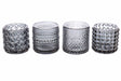 arpimex arpimex vasetti vetro portacandele d 7 cm h 68 cm grigio mix 4 pz ean 8018318579516
