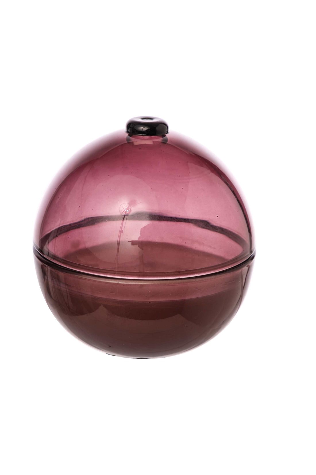 ARPIMEX Weihnachtskugel-Kerze Durchmesser 7 cm Höhe 7 cm Rosaglas