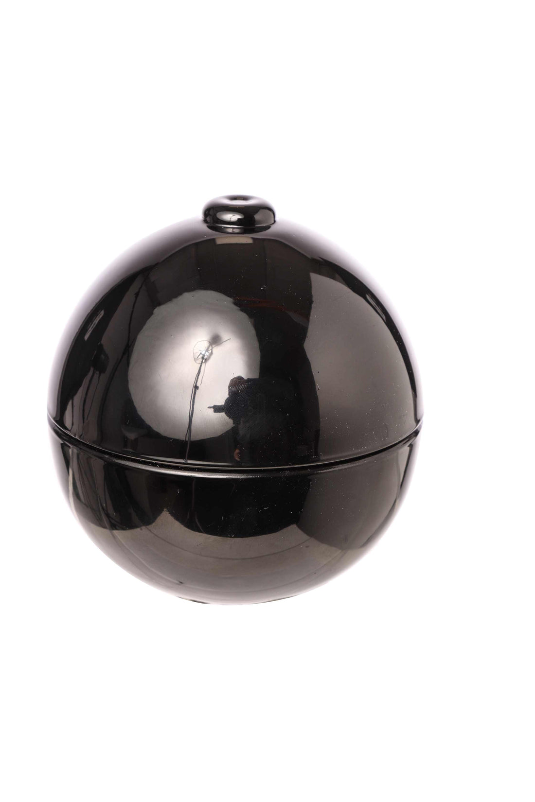 ARPIMEX Weihnachtskugel-Kerze D 7 cm H 7 cm Schwarzes Glas