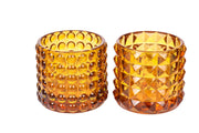 ARPIMEX Glasgefäß D 9,5 Cm H 8,5 Cm Mix 2 St Braun